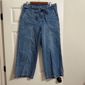Hudson Los Angeles Medium Blue Denim Jeans with tie